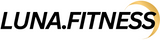 LUNA.FITNESS horizontal logo with a crescent moon on the right