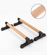 Compact Steel & Wooden Push-Up Bars