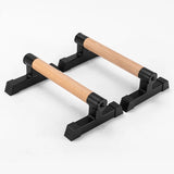 Compact Steel & Wooden Push-Up Bars