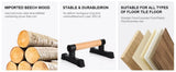 Compact Steel & Wooden Push-Up Bars