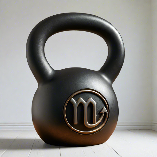 luna.fitness zodiac scorpio iron 34 lbs. kettlebell